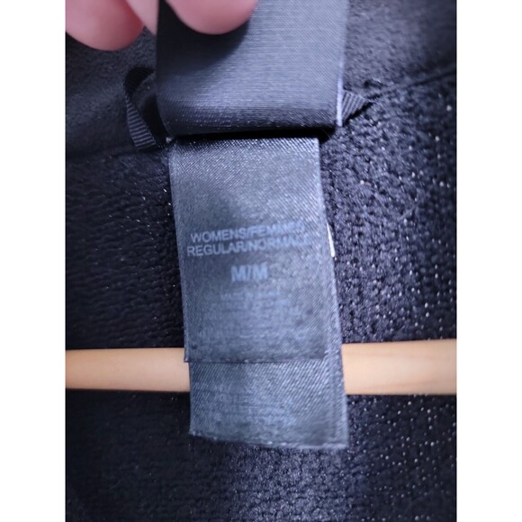 The North Face Black Fleece Zippered Jacket Women's size MEDIUM - Picture 5 of 5